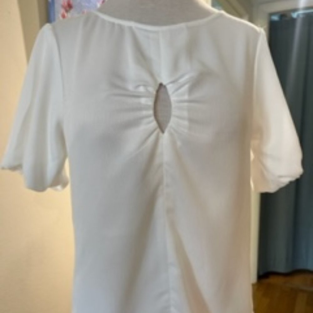 Waverly Grey White Blouse